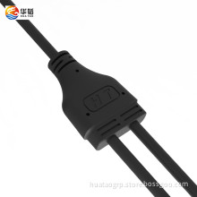One tow two three wire divider waterproof connector